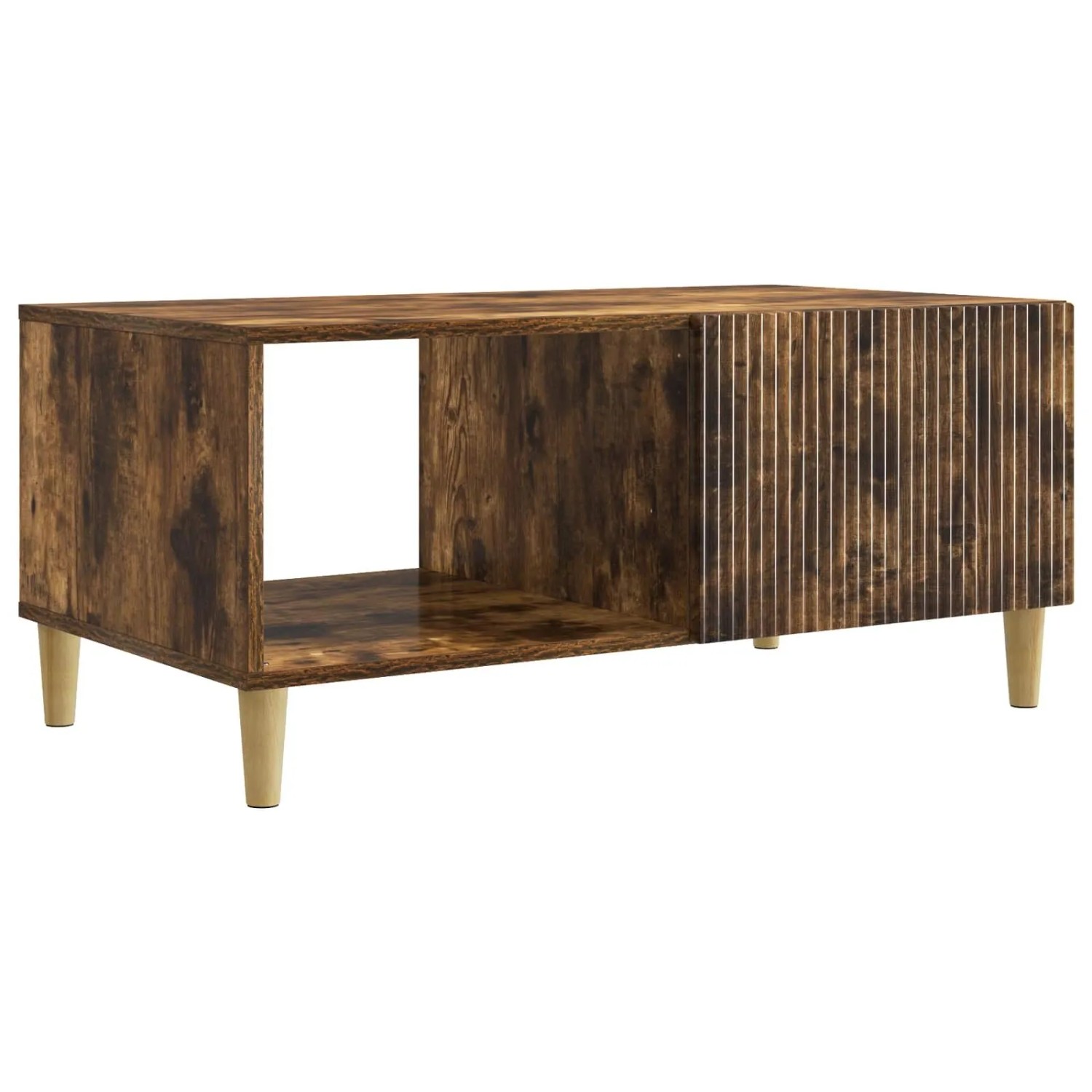 vidaXL Couchtisch Geräucherte Eiche 90 x 50 x 40 cm Holzwerkstoff 894730