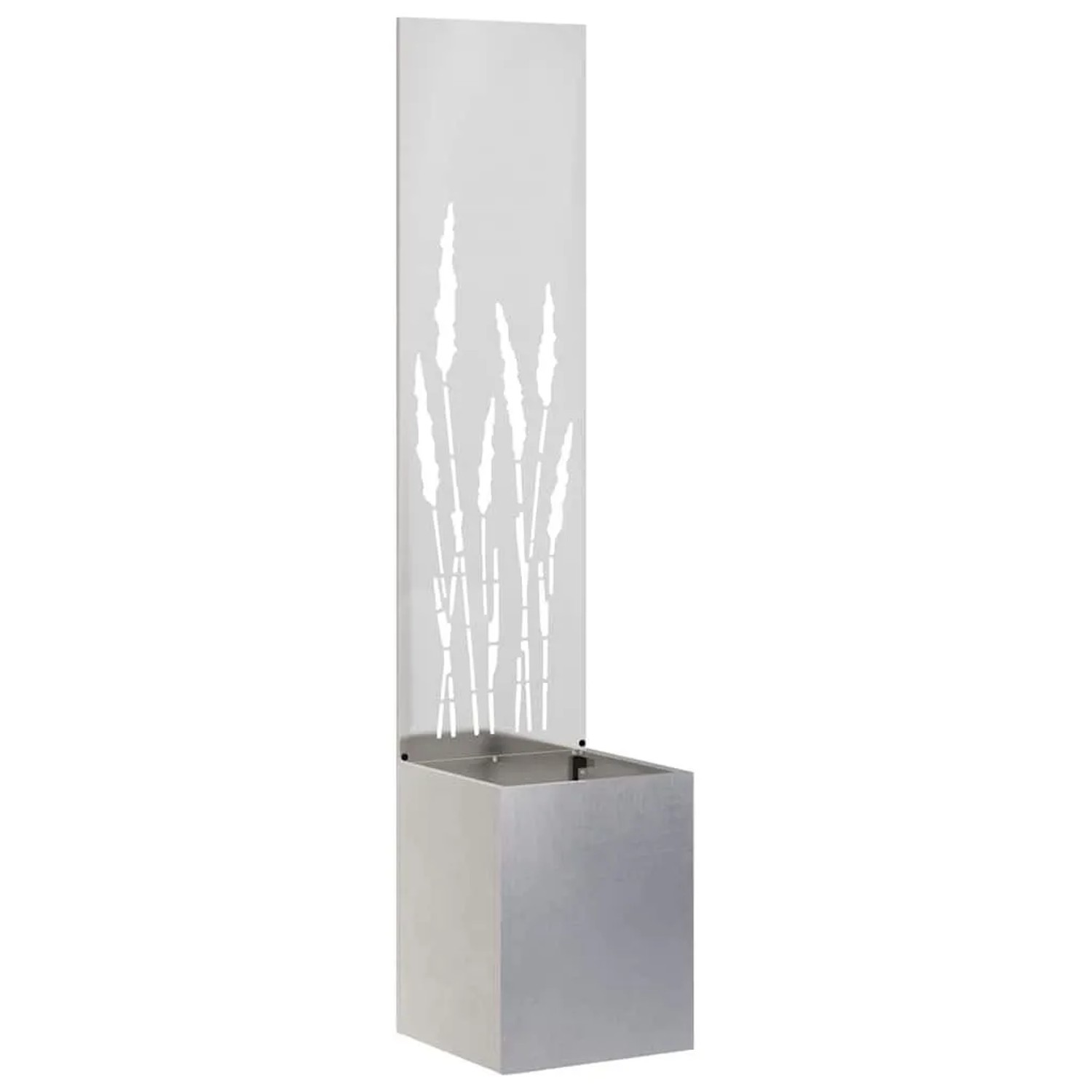 vidaXL Garten Sichtschutz-Leinwand Silber 32 x 140 cm Edelstahl 876396