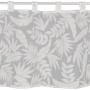 Weißes Schlaufenpanneau Calista 45x120 cm mit floralem Muster für Fenstervorhänge.