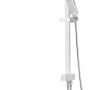 Schulte Duschsystem Rain II verchromt mit Kopf- und Handbrause.