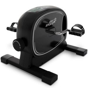 ArtSport Pedaltrainer Sportivo, Mini-Heimtrainer für Arm- und Beintraining in Schwarz.