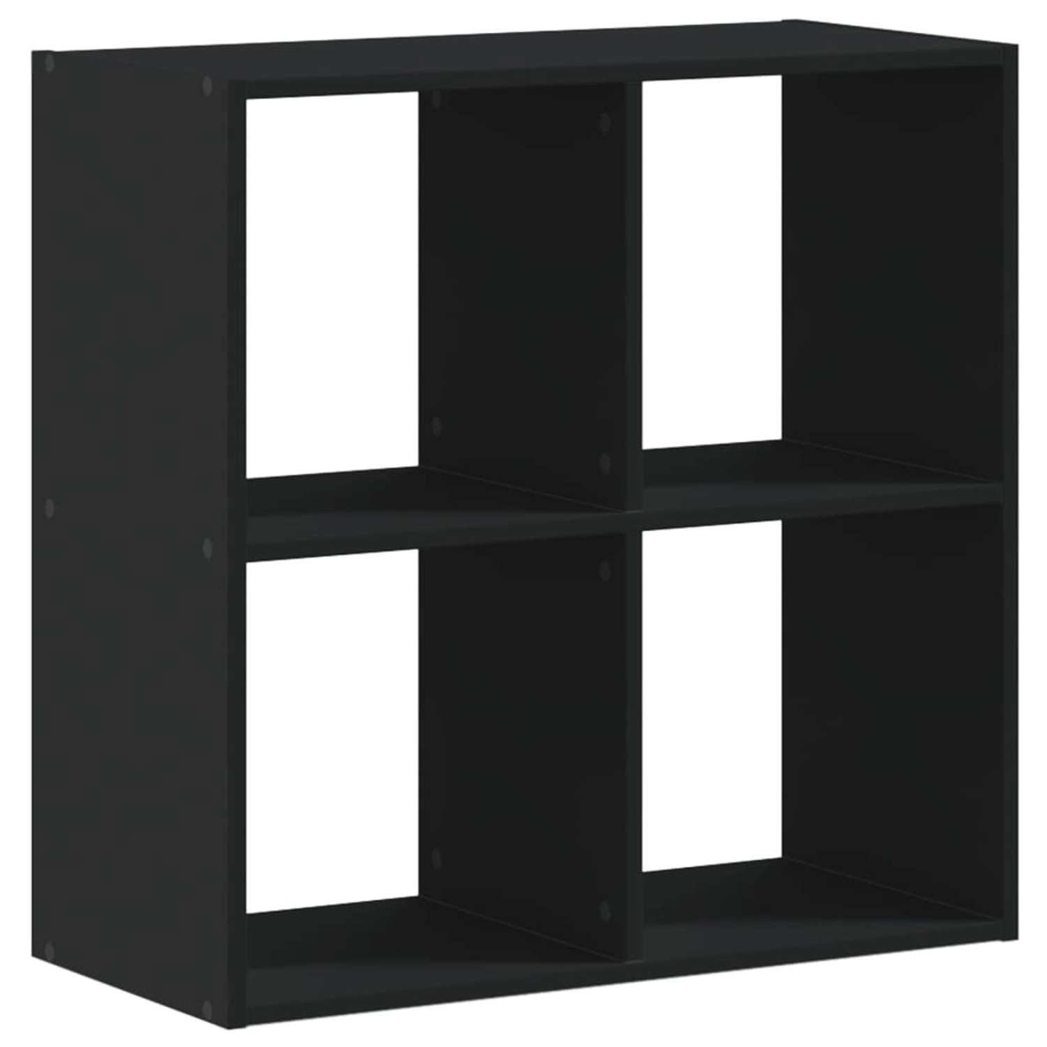 vidaXL Bücherregal Bücherregal Standregal Bodenregal Schwarz 68,5x32x68,5 c günstig online kaufen