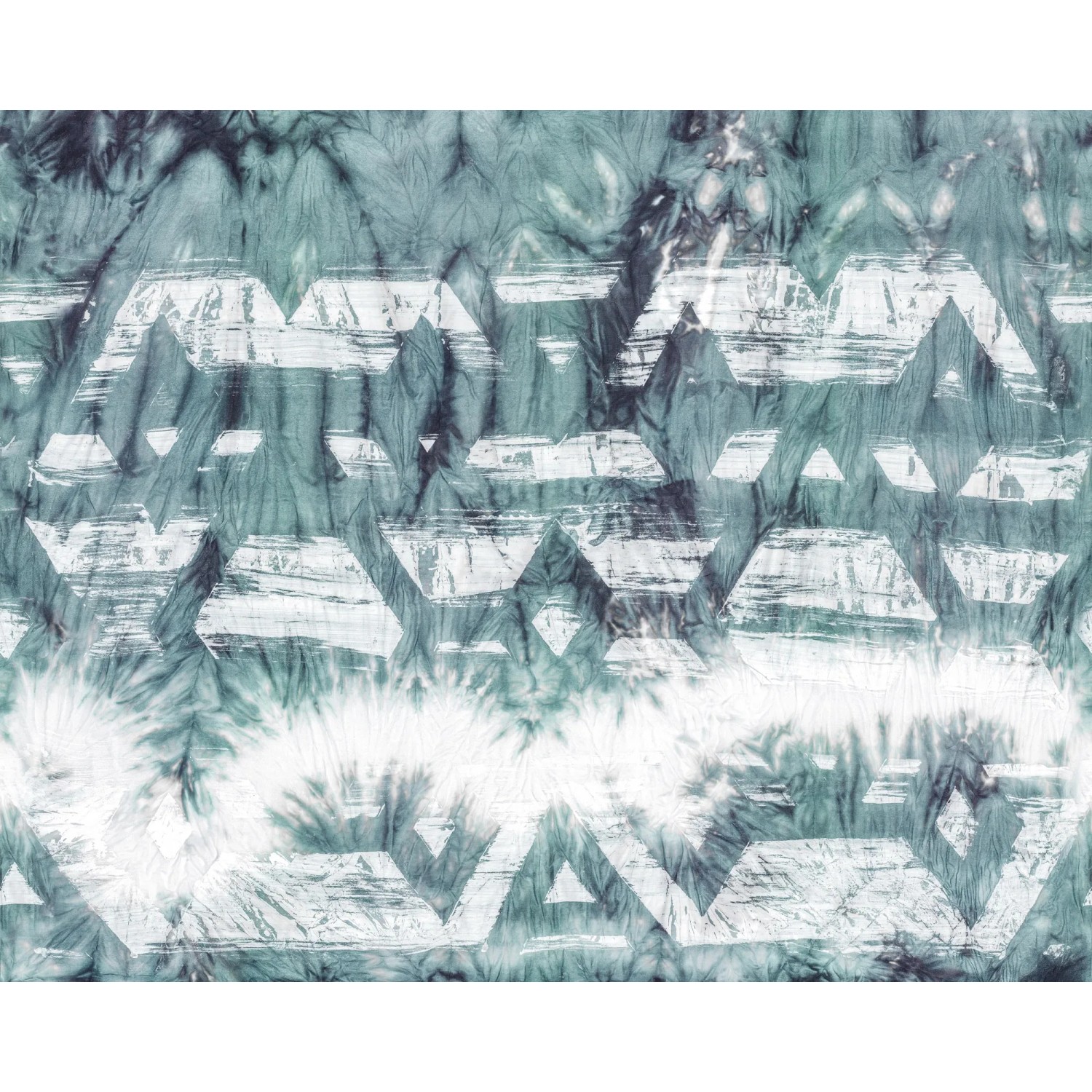 Komar Fototapete Vliestapete Tribal Dye, glatt, bedruckt, geblümt, floral, realistisch, 350 x 280 cm