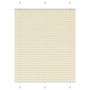 vidaXL Plissee Creme 110x150 cm Stoffbreite 109,4 cm Polyester 4015298