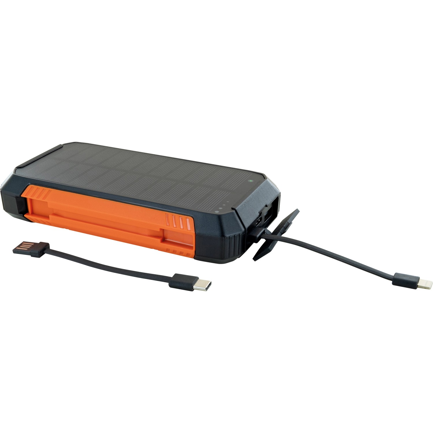 Schwaiger Solar-Powerbank mit Solarmodul, USB-Anschluss und Ladekabel für Computer & Multimedia.