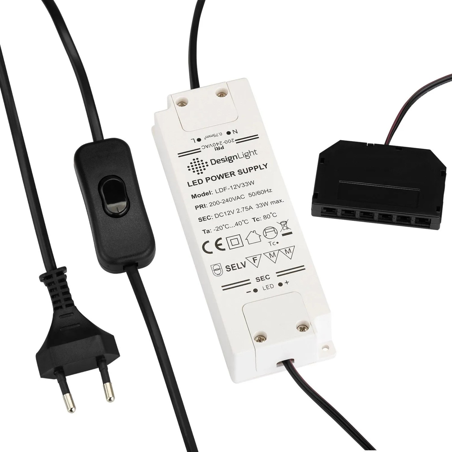 SOTECH Transformator 12V 30W mit Wippschalter