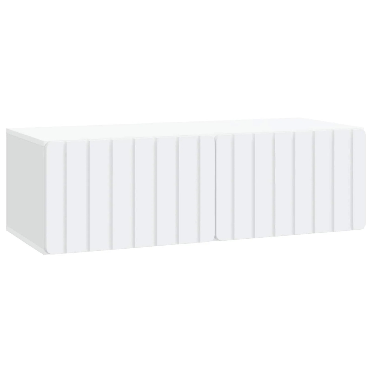 vidaXL Wandmontierter TV-Schrank Weiß 98 x 41 x 30 cm Holzwerkstoff 898355