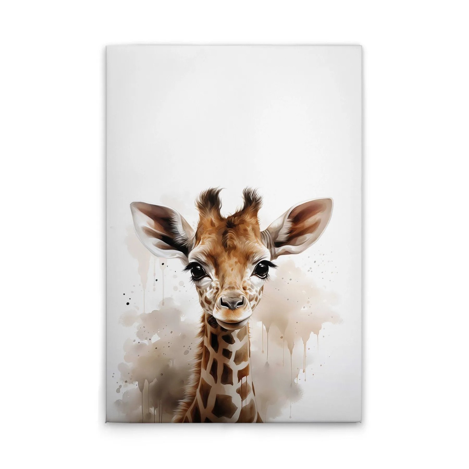 Tadessi Leinwandbild - M1-No.51887 - Baby Giraffe - 30 x 45 cm - Querformat