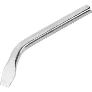 Gebogene LUX Ersatzlötspitze für 60W Lötkolben aus Elektrolyth-Kupfer.