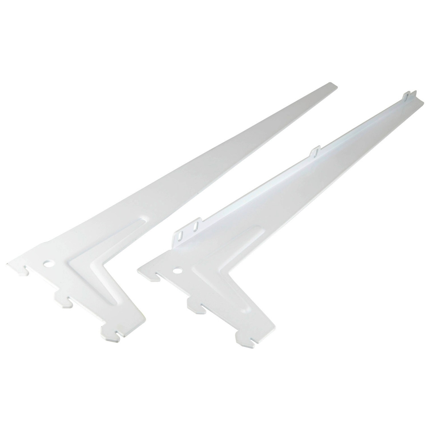 Einloch-Winkelträger Weiß 48 cm 2 Stück