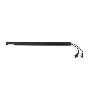 Avosdim Solarbatterie für Rollladen, zylindrische Bauform mit Kabeln.