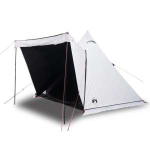 vidaXL Tipi-Familienzelt 6 Personen Weiß Verdunkelt Wasserdicht 4009441