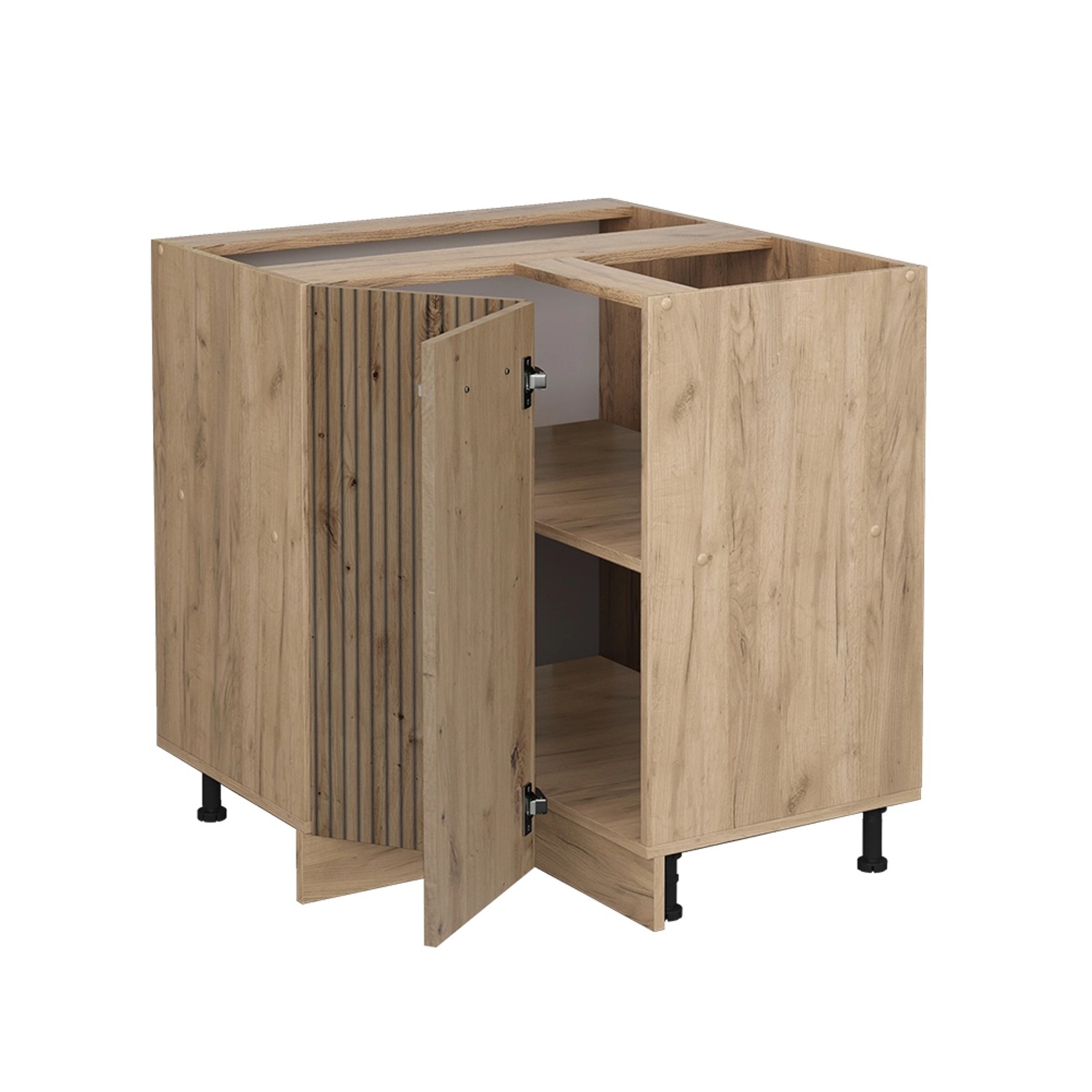 Vicco Eckunterschrank R-Line Artisan-Eiche/Goldkraft Eiche 76 cm AP Eiche günstig online kaufen