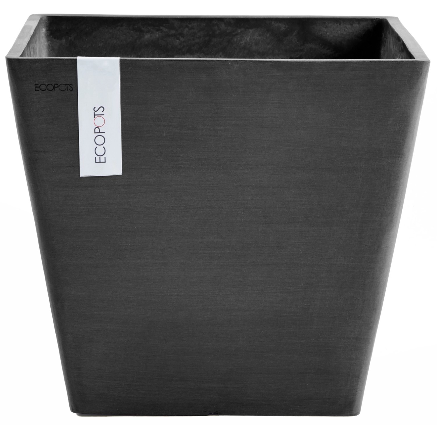 Ecopots Pflanztopf Rotterdam Dunkelgrau 40 cm günstig online kaufen