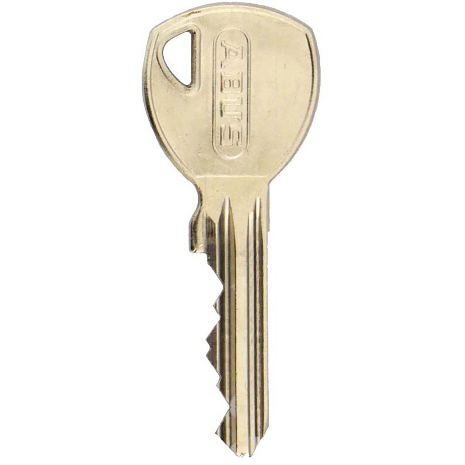 Schlüssel für Abus Profilzylinder Titalium, silberfarben.