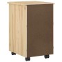 vidaXL Rollschrank Mit Rad Braun 34 x 39 x 56 cm Massives Kiefernholz 42032388_6