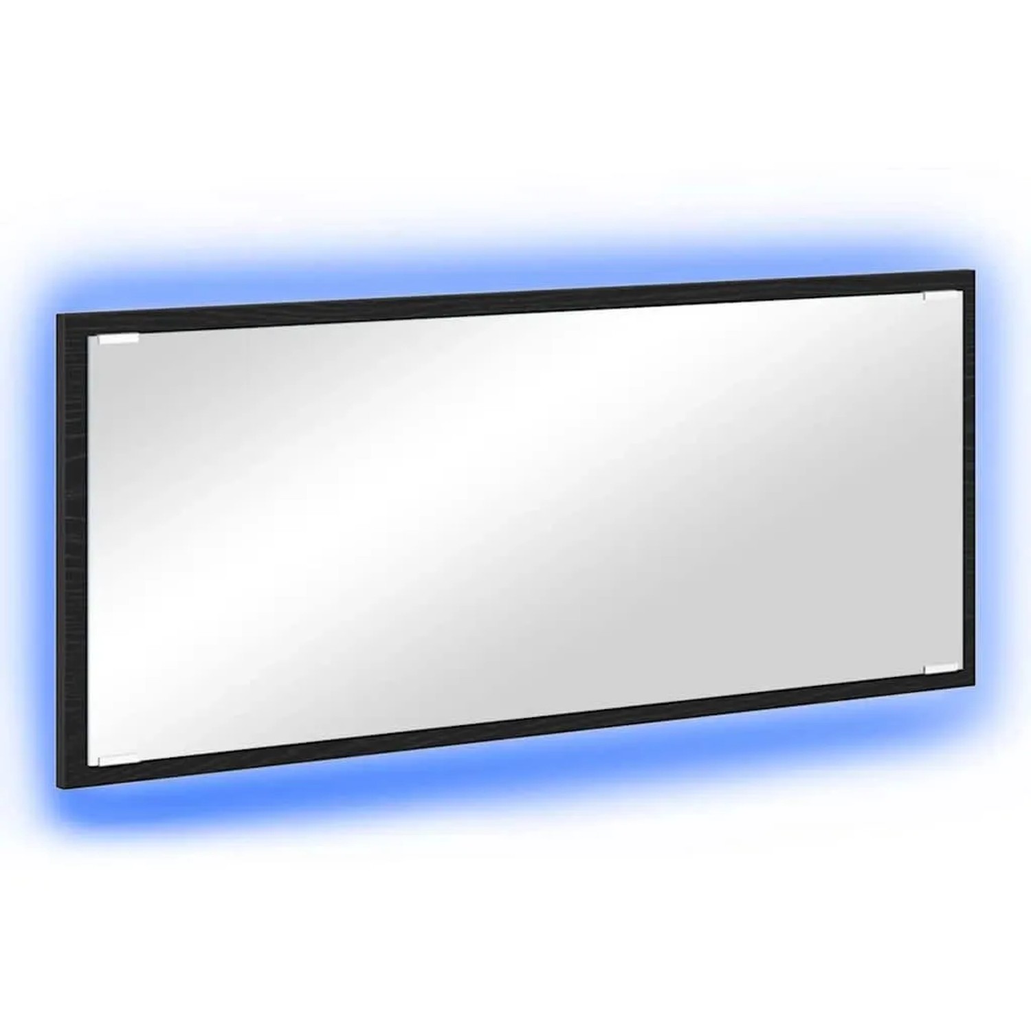 vidaXL Spiegel Schwarz Eichen-Optik 90 x 8,5 x 37 cm Holzwerkstoff 875421