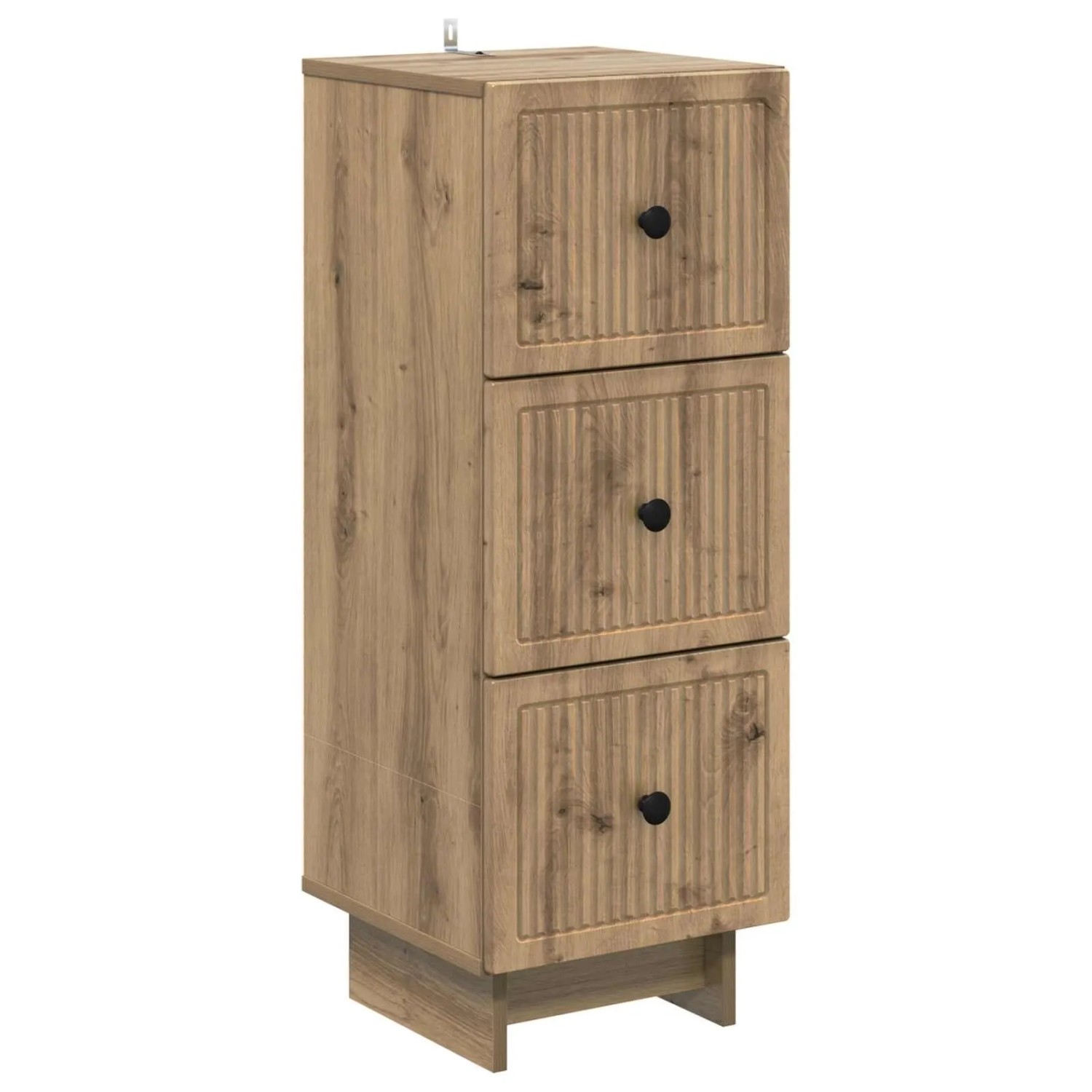 vidaXL Schubladenschrank Artisan-Eiche 33 x 34,5 x 90 cm Holzwerkstoff 893934