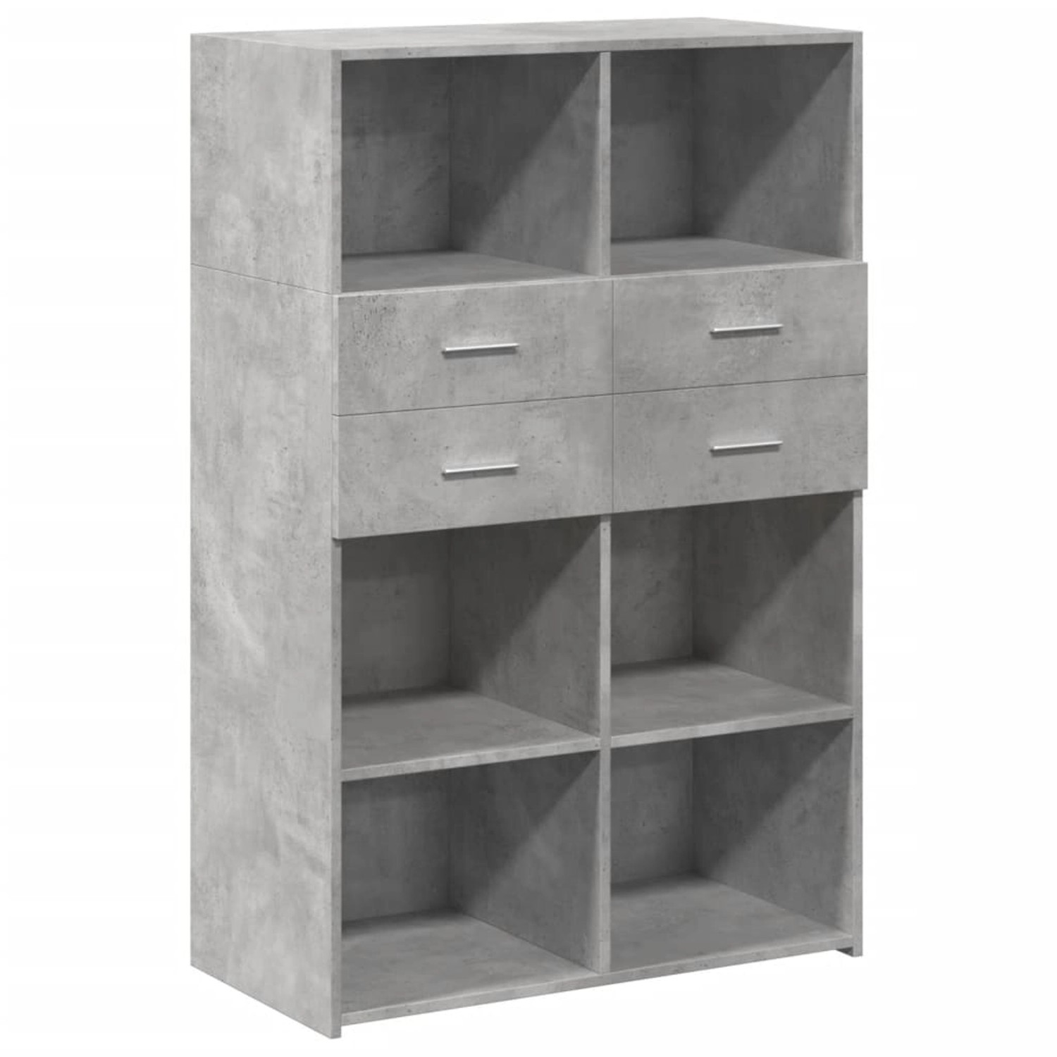 vidaXL Highboard Betongrau 80x42,5x124 cm Holzwerkstoff 3281388 günstig online kaufen