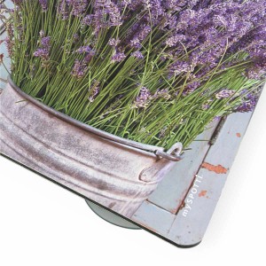 Myspotti Mini-Spritzschutzplatte Vintage Lavendel, Küchenrückwand mit Lavendelmotiv.