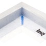 Knauf Dichtecke-Innen für Fliesenzubehör, Detailansicht der Ecke.
