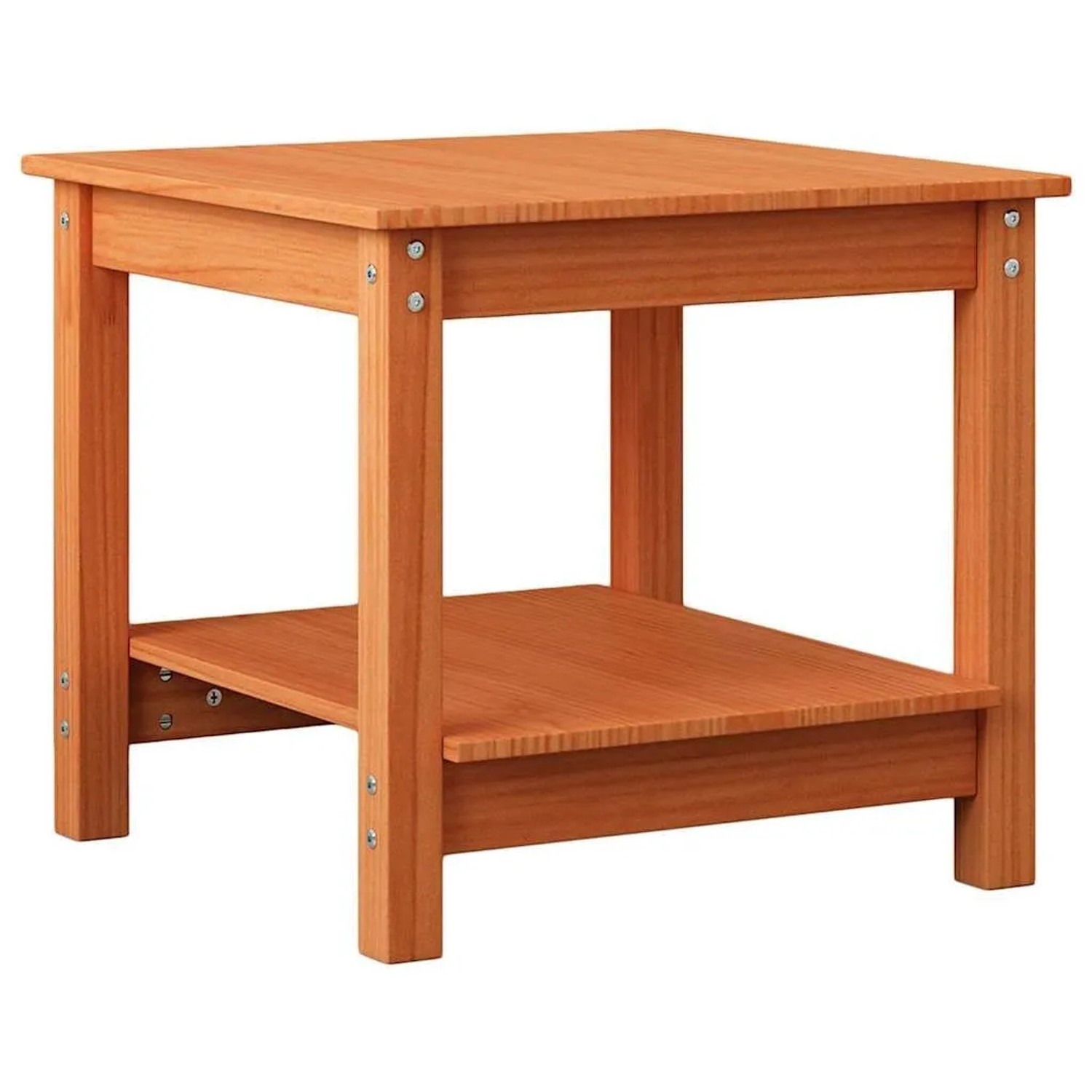 vidaXL Couchtisch Wachsbraun 50 x 50 x 45 cm Massivholz Kiefer 858232 günstig online kaufen