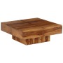 Quadratischer vidaXL Couchtisch aus Akazienholz, 80x80x30 cm, für das Wohnzimmer.