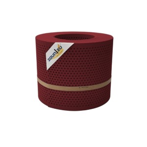 zaunzu Sichtschutz PP Premium gelocht, Bordeauxrot, 26m Rolle für Zaunbau.