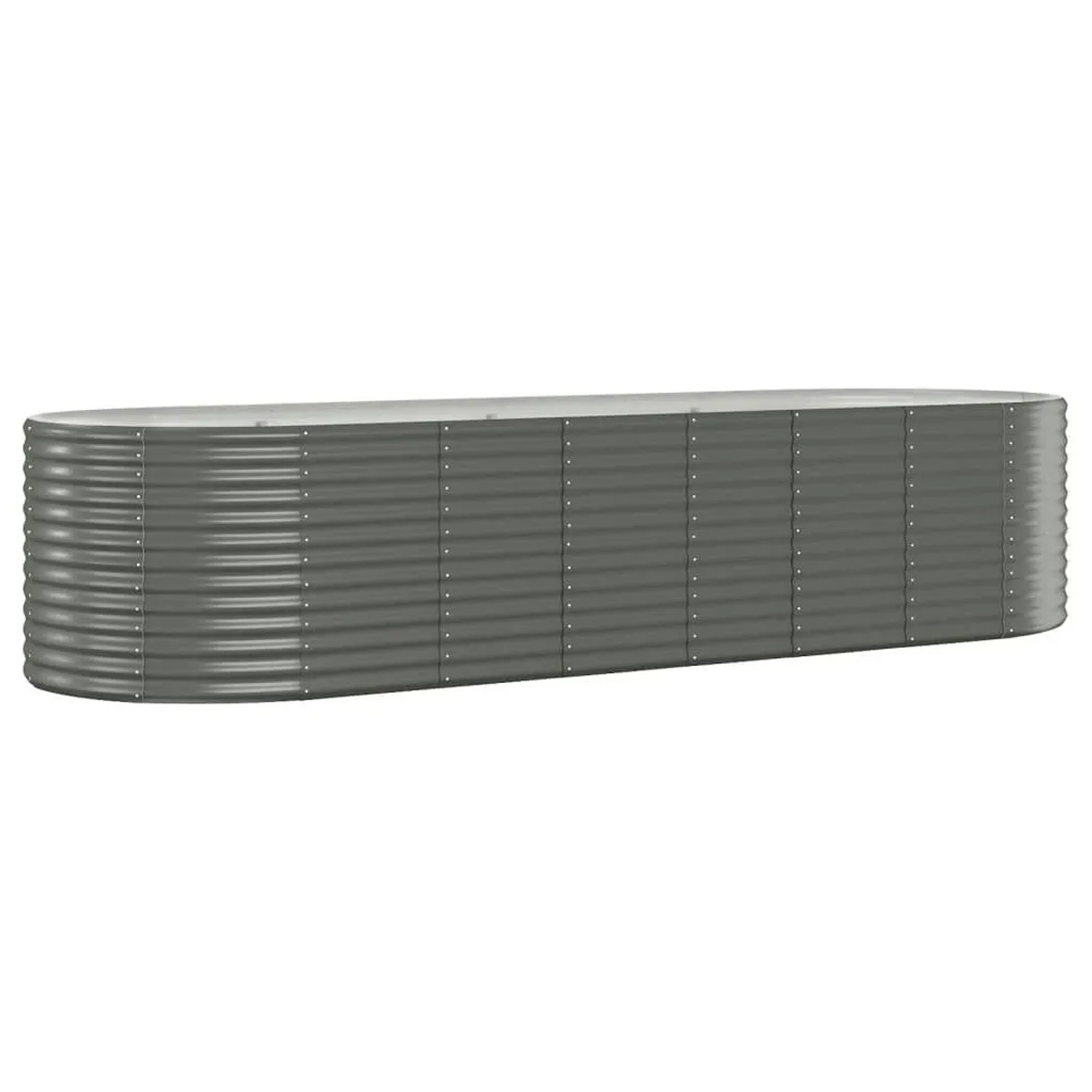 Furnicato Hochbeet Verzinkter Stahl 322x100x68 Cm Grau