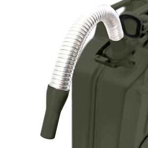 BW Ausgießer mit Flexrohr am Kraftstoffkanister (10/20L) in Bronzegrün für Benzin, Diesel.