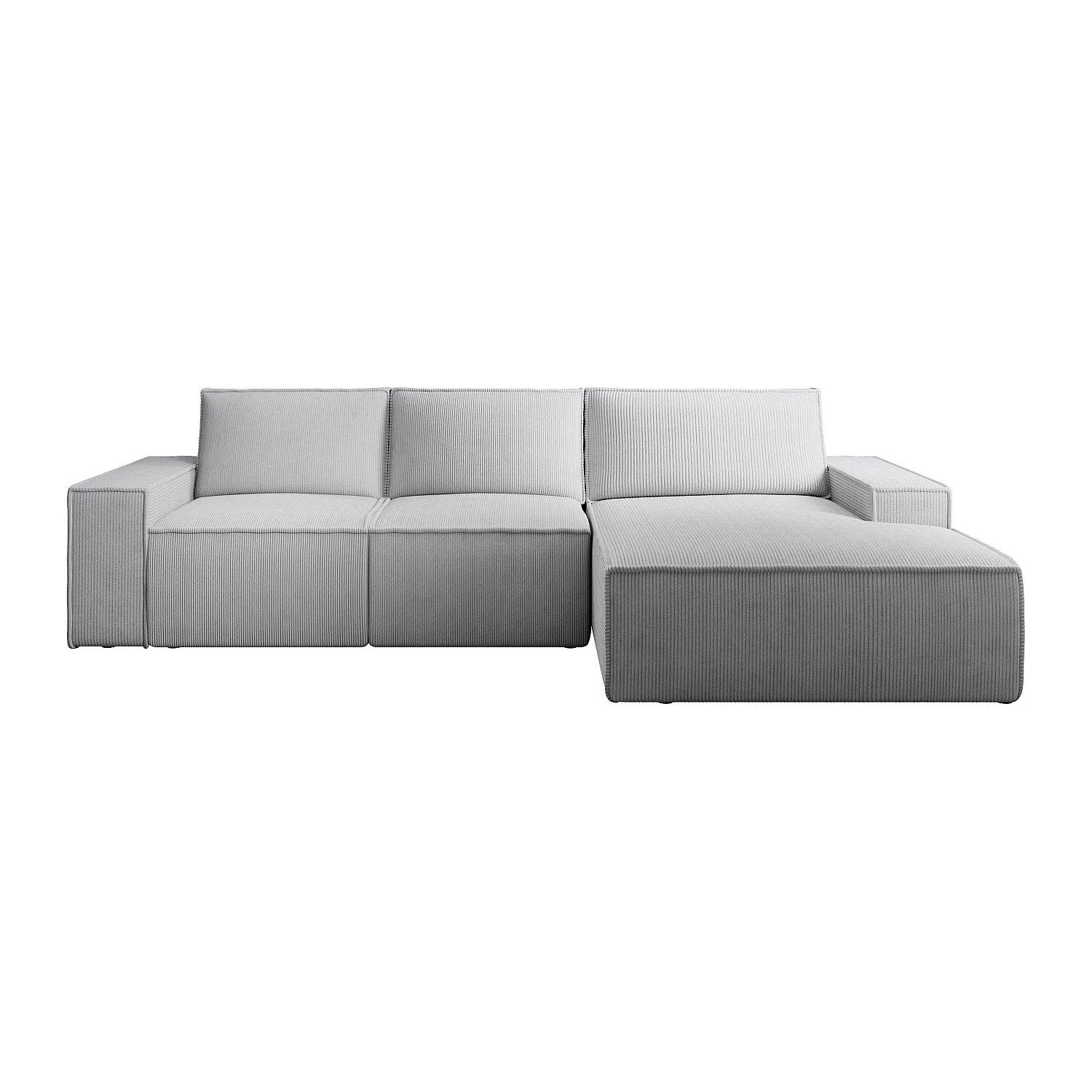 Vente-unique Schlafsofa Amelia Hellgrau 297 cm