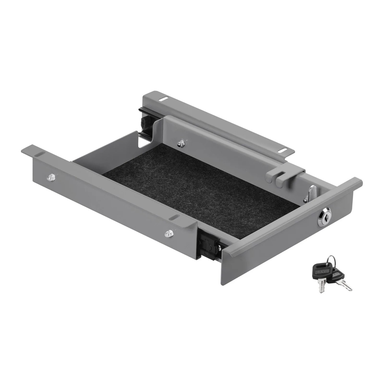 SOTECH CAVO Unterbau Dokumentenschublade 220 x 265 x 45 mm Grau Abschließbar