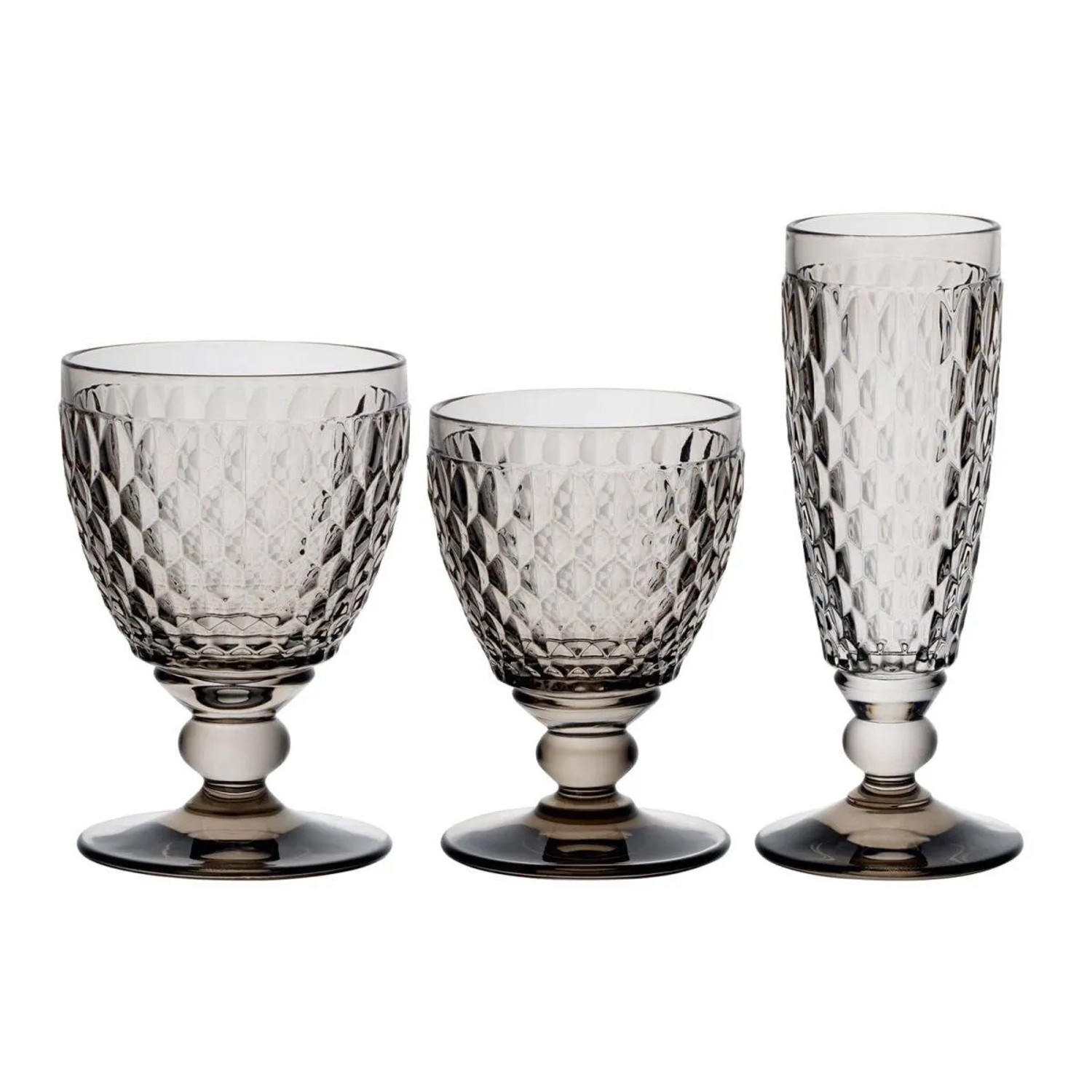 Villeroy & Boch Boston Coloured Wein- und Sektgläser Set 12-teilig Smoke
