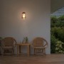 Relaxdays Außenwandlampe Stahl Glas Schwarz Weiß IP44 32 cm x 17,5 cm x 22 cm_5