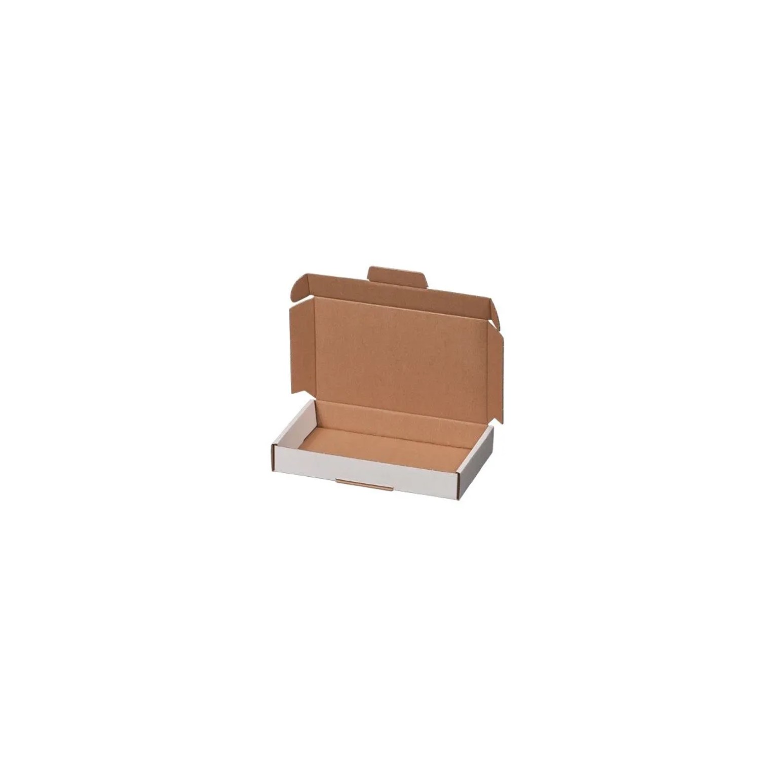 PROREGAL Mega Deal 200x Maxibriefkarton M LxBxH 225x155x45mm mit Fingerlochgriff Portooptimiert Wiederverschließbar Weiß Warensendung Versandkarton