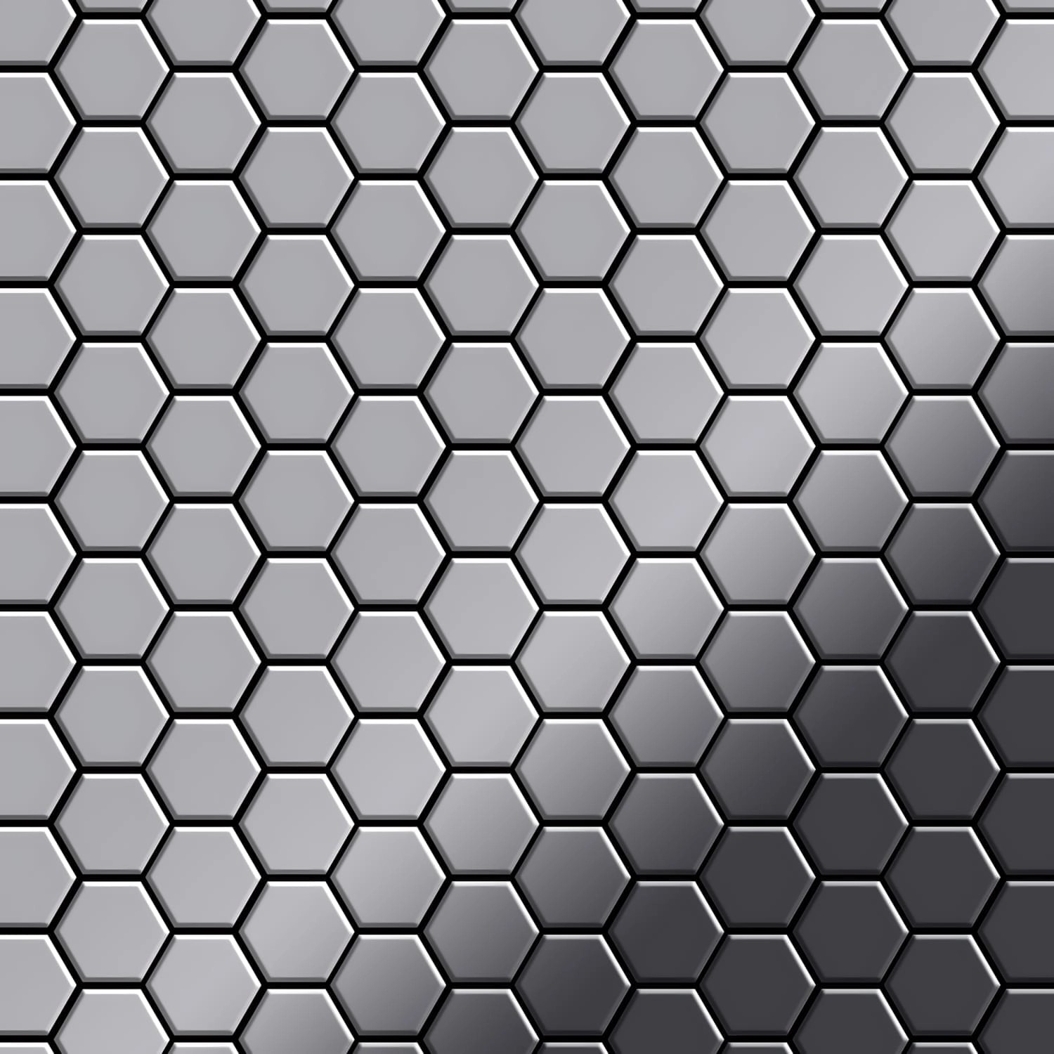 ALLOY Mosaik Fliese Massiv Metall Edelstahl Marine Hochglanz Grau 1,6mm Hon günstig online kaufen