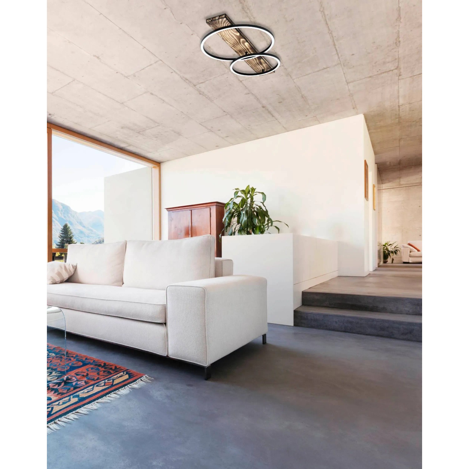 Barcelona LED Deckenleuchte Vintage-Look – Metall, 350 X 330 Mm, E27 Fassung, Für Rustikales Ambiente