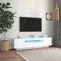 vidaXL TV-Schrank mit LED-Leuchten Weiß 160x35x40 cm 804427_2