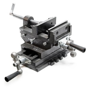 Wiltec Maschinenschraubstock 2Xachse 100Mm Schraubstock Kreuz Frästisch Werkbank