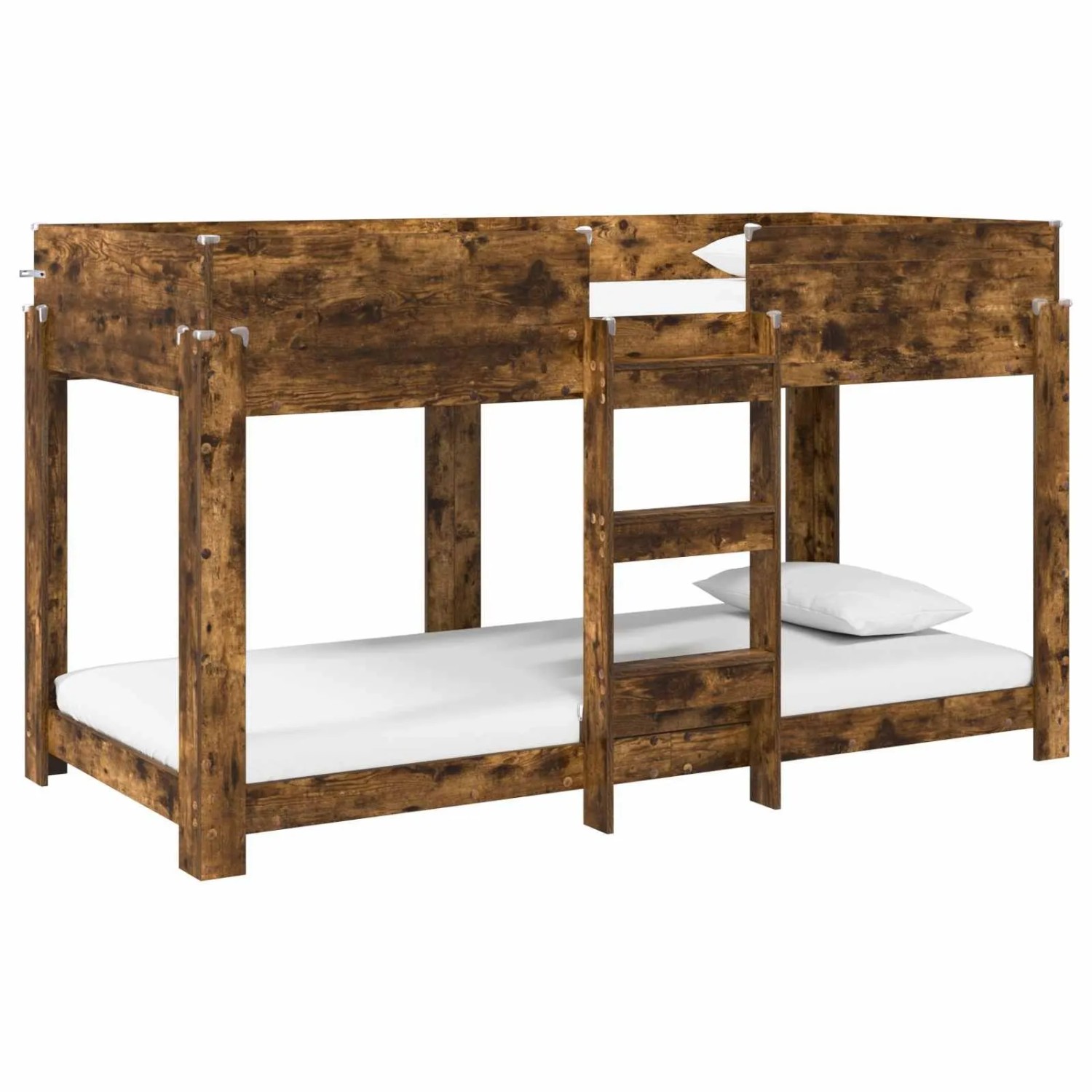 vidaXL Etagenbett für Kinder Räuchereiche 80 x 200 cm Holzwerkstoff 3410527