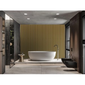 FN Neuhofer Akustikpaneel Acustico Alu 565 mm x 17 mm x 2400 mm Alu Gold