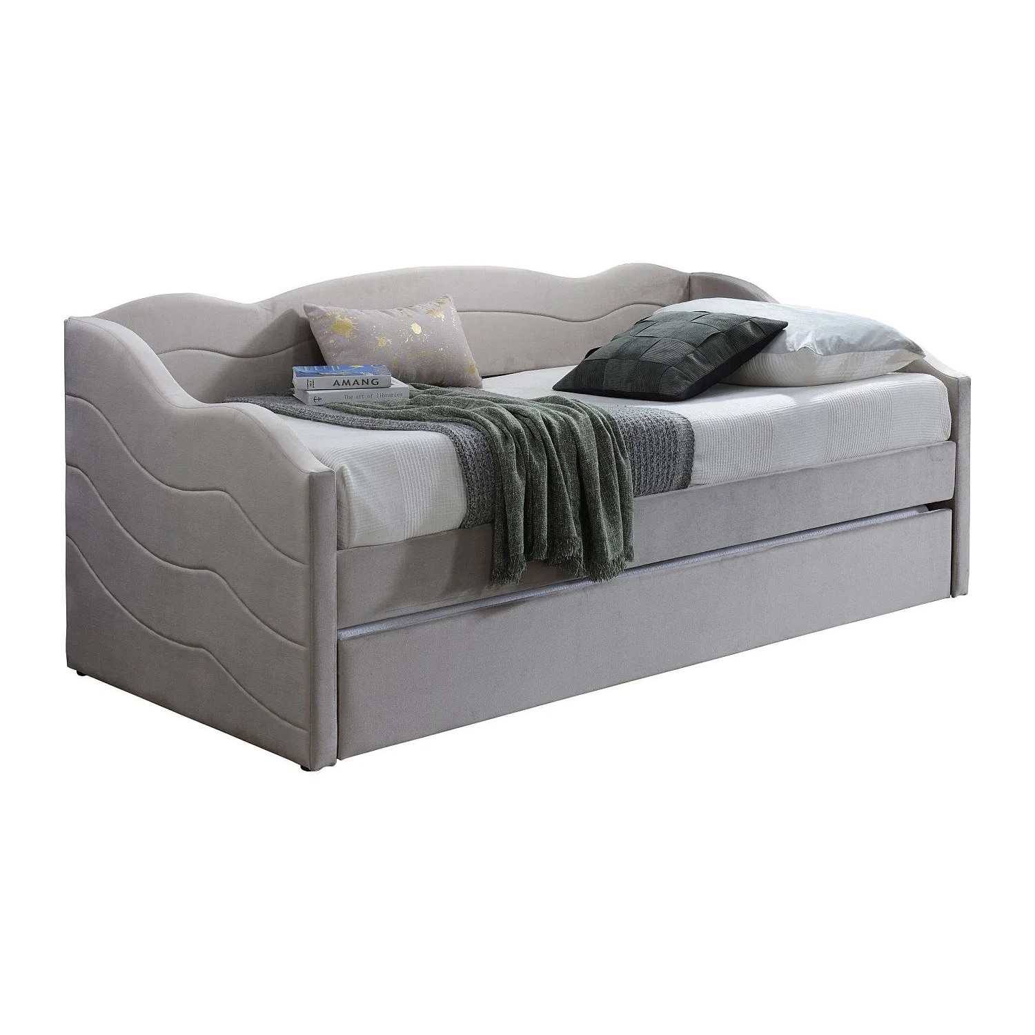 Vente-unique Sofabett Lenvia Taupe 207 cm