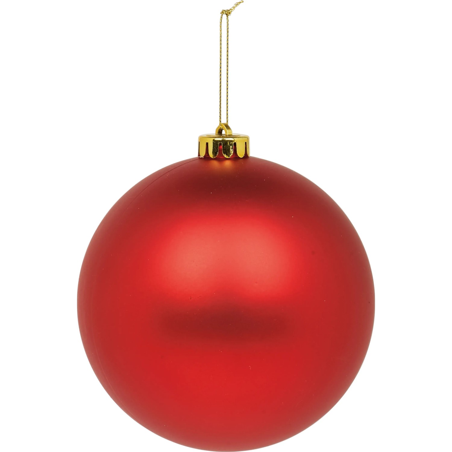 Weihnachtskugel Kunststoff Rot