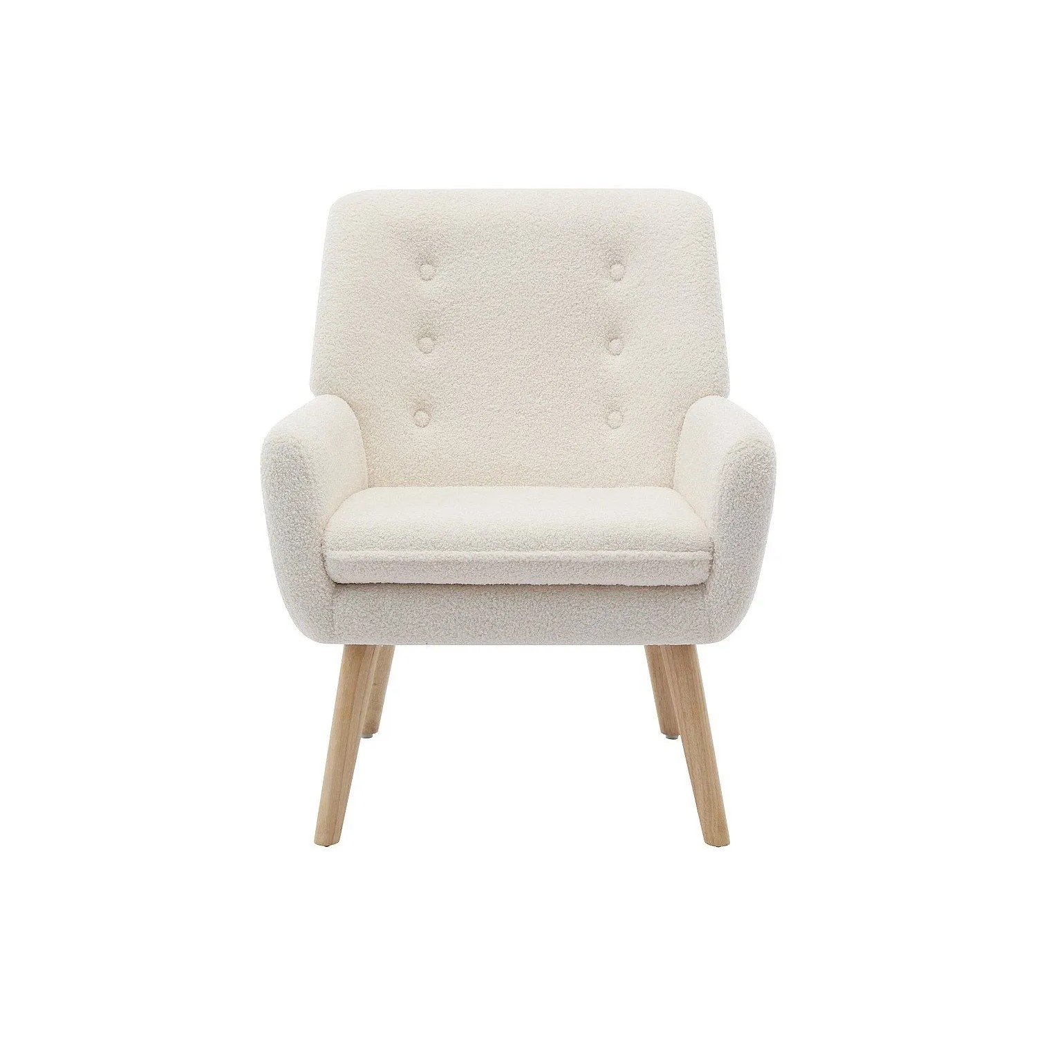 Vente-unique Sessel Mit Gerader Rückenlehne Serino Weiß 65 cm