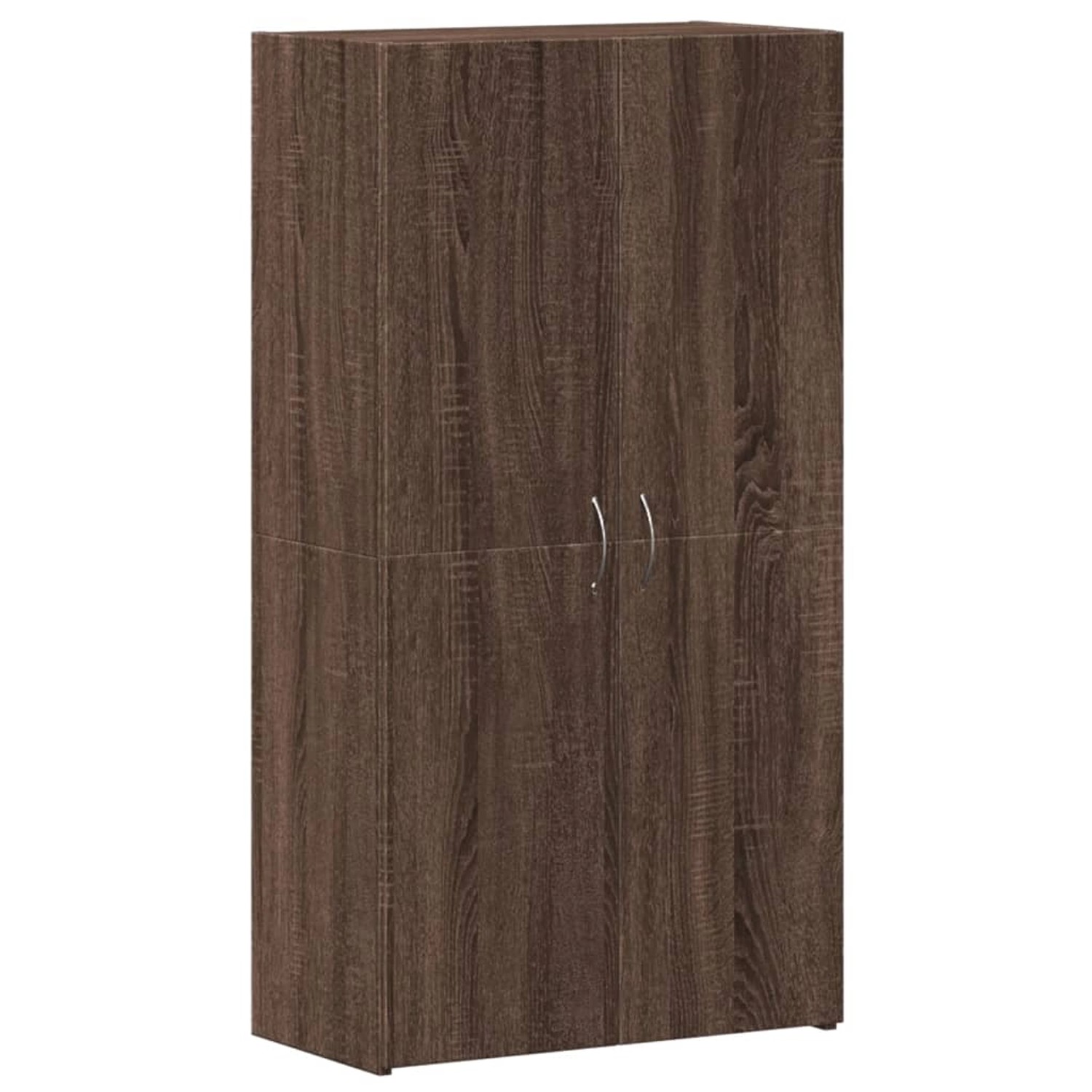 vidaXL Aktenschrank Braun Eichen-Optik 60x32x115 cm Holzwerkstoff günstig online kaufen