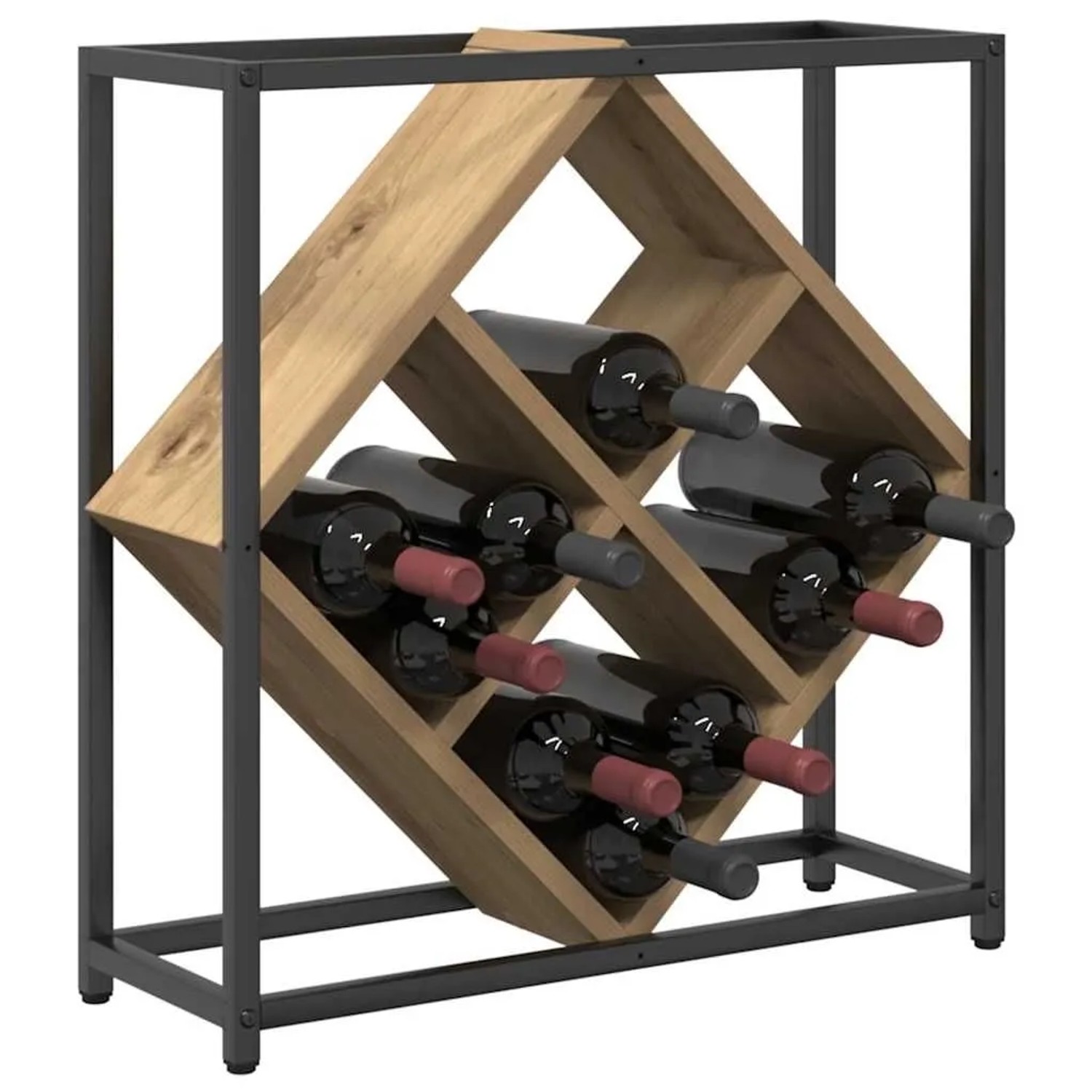 vidaXL Weinregal Artisan-Eiche 51 x 18 x 52,5 cm Holzwerkstoff 868224_3