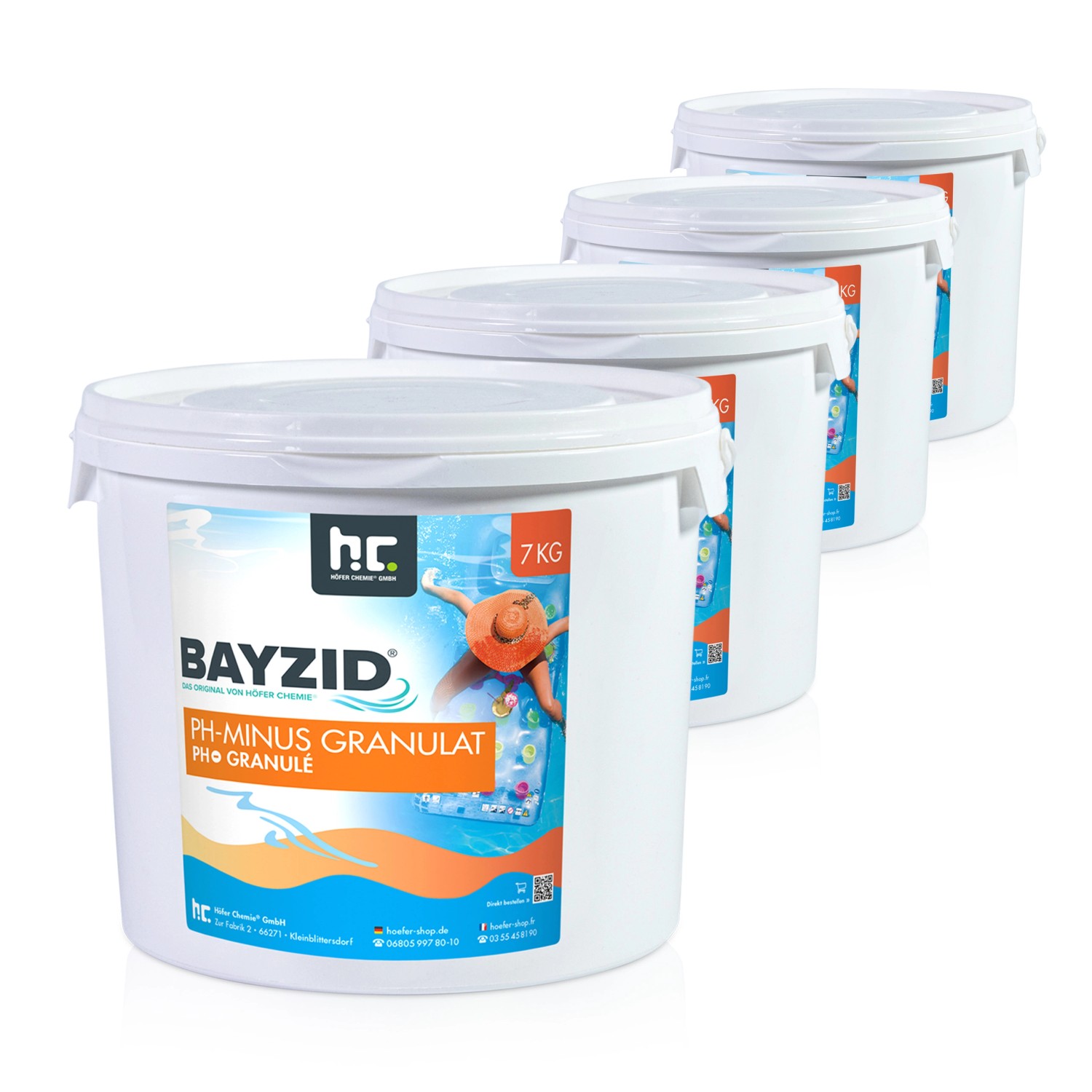 Bayzid pH Minus Granulat für den Pool 4 x 7kg