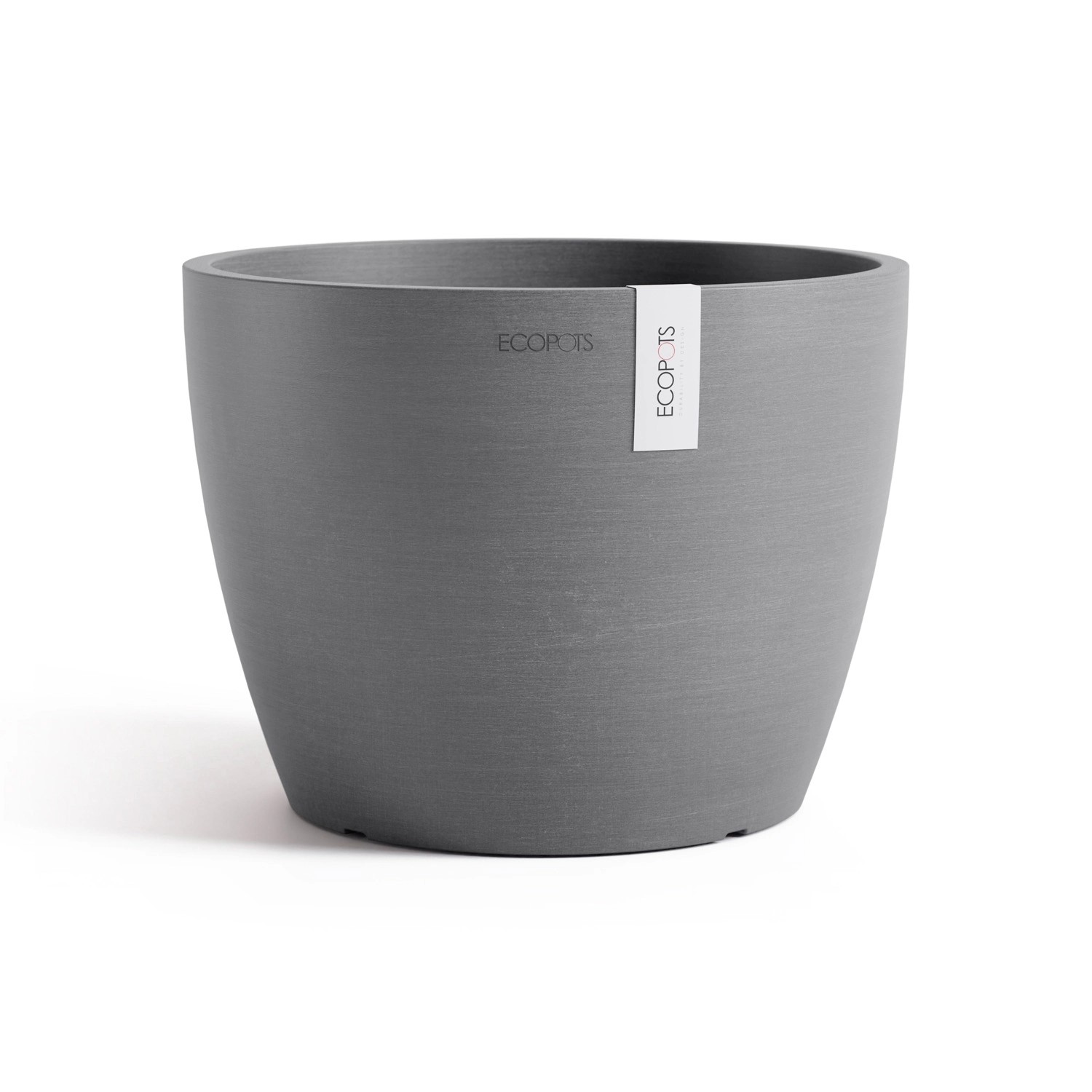 Ecopots Pflanztopf Stockholm Grau 23,2 cm x 17,6 cm