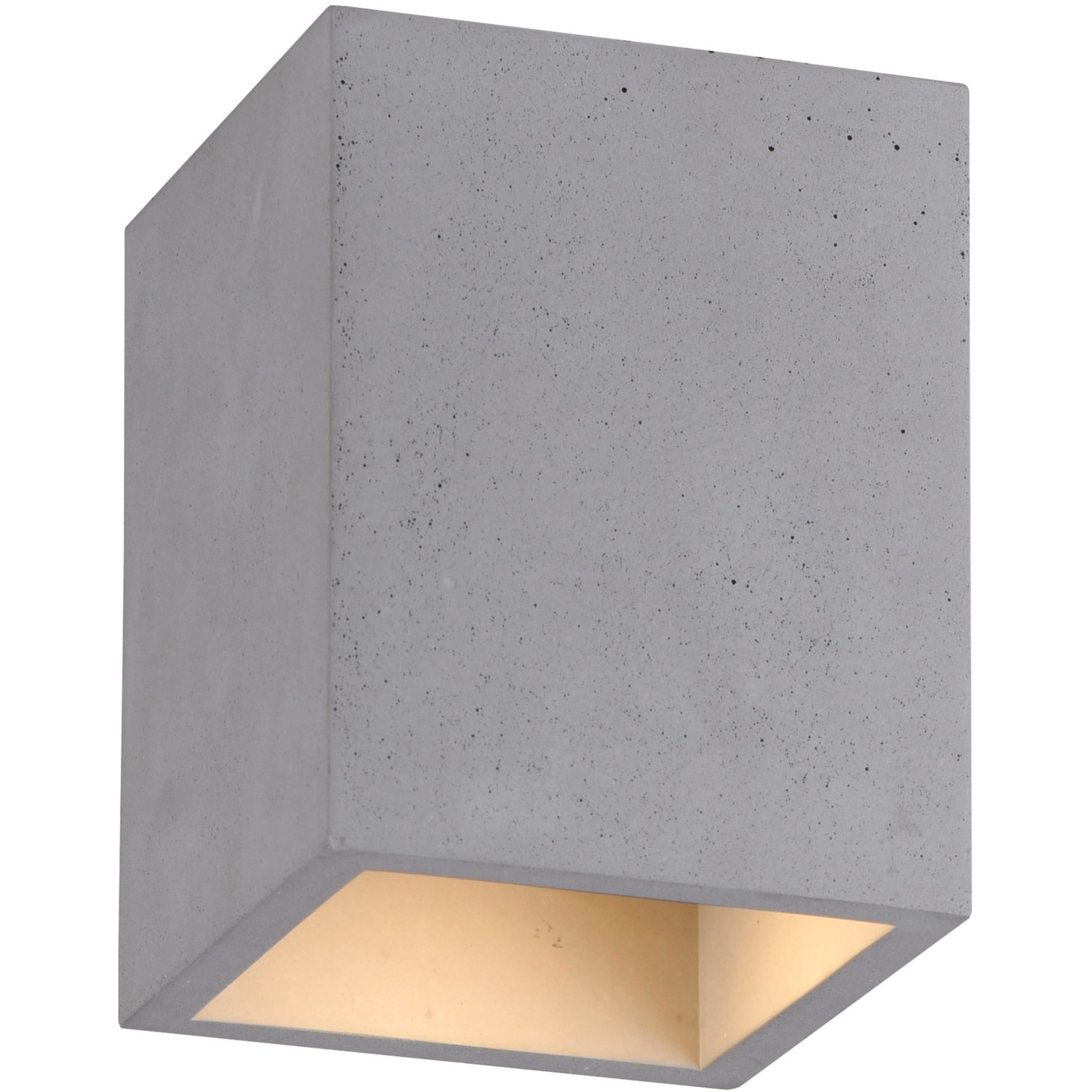 Paul Neuhaus Deckenleuchte Eton Beton 11 x 14 cm eckig