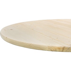 Runde Tischplatte aus Fichte, Ø 60 cm, unbehandelt, für individuellen Tischbau.